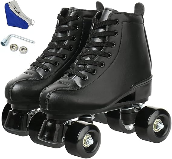 XUDREZ Roller Skates Adjustable Soft Leather Hightop