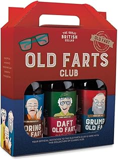 The Great British Cellar Old Farts Club - Gift Pack Containing 3 x 500 ml Ales - Includes Boring Old Fart 5 Percent, Daft Old Fart 4.5 Percent, Grumpy Old Fart 4.8 Percent