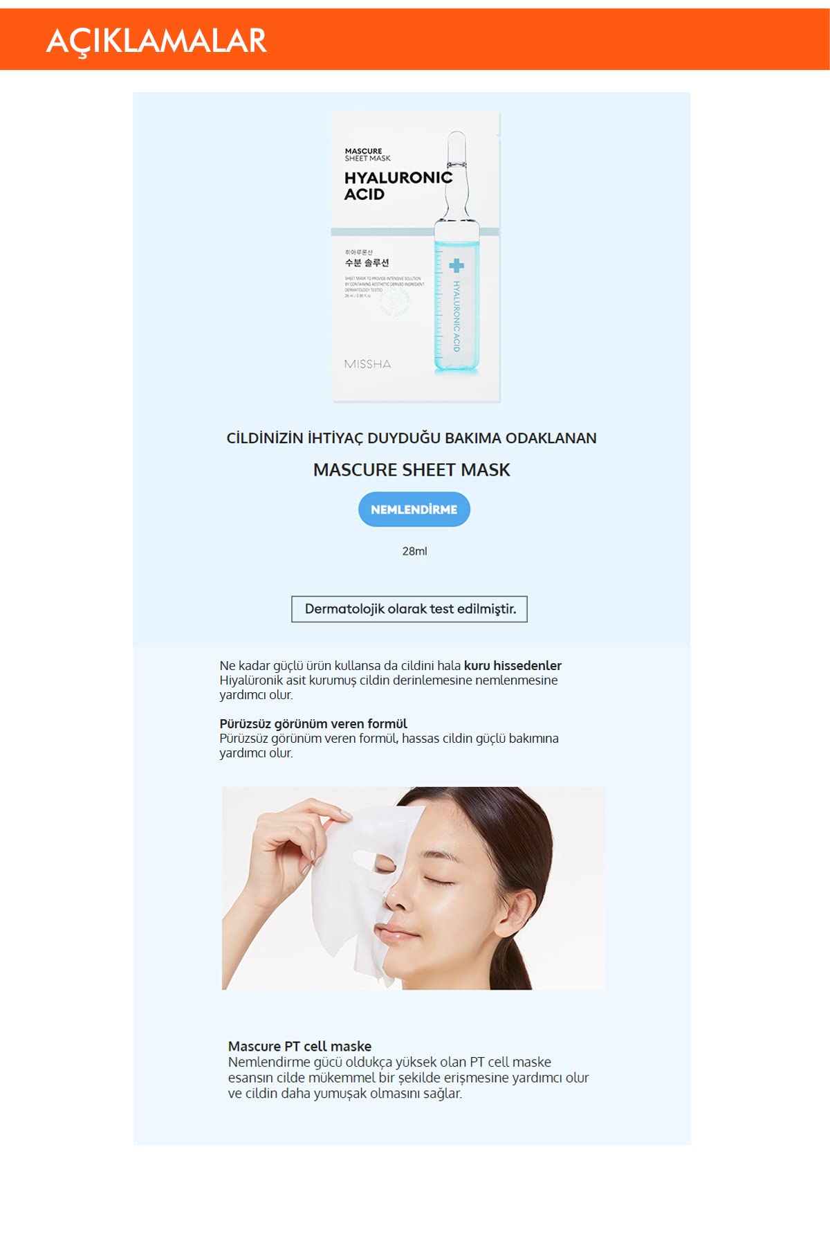 missha mascure sheet mask glutathione MISSHA - Mascure Whitening Glutathione Sheet Mask