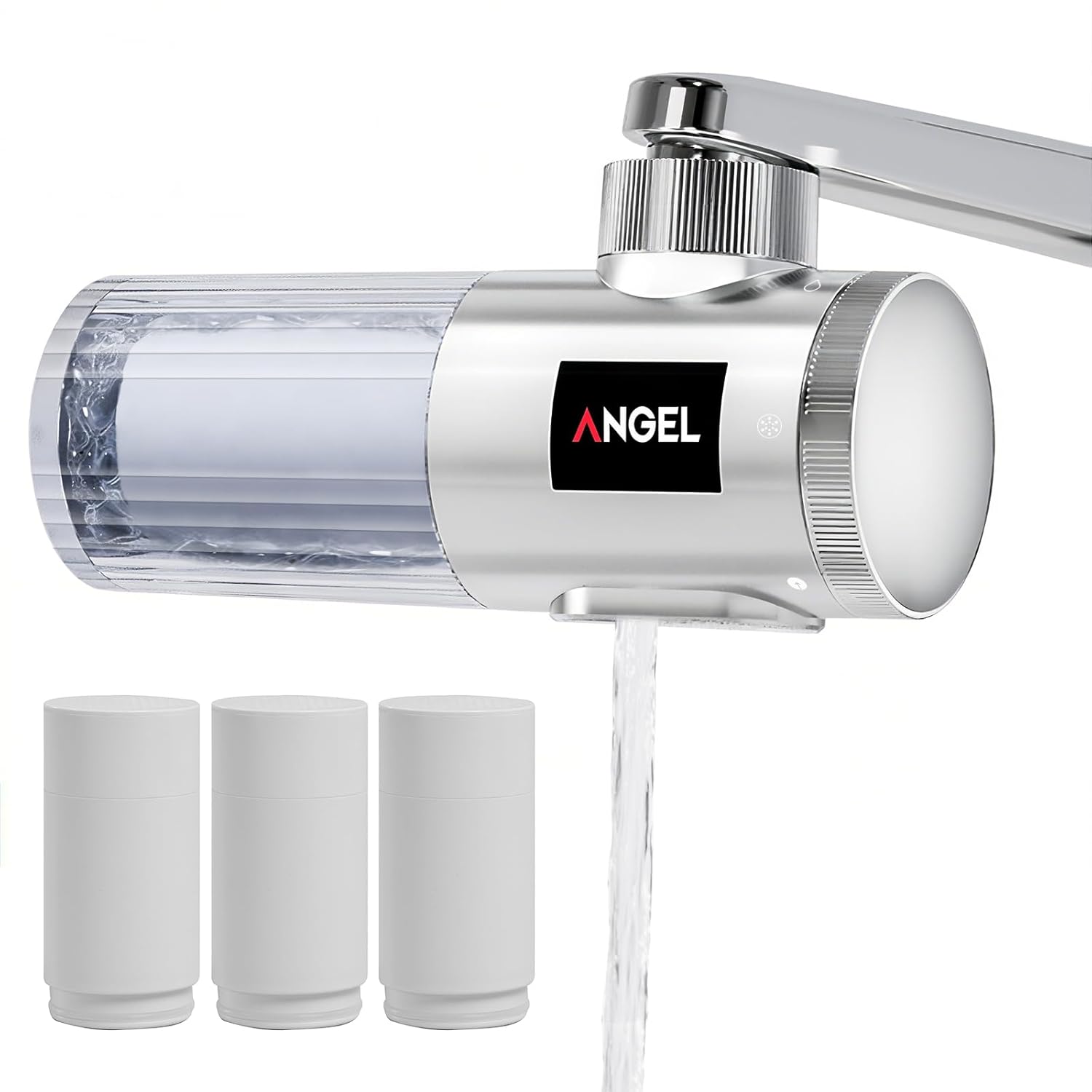 ANGEL UF60 Bathroom Sink Filter Water Faucet for Skin and 3 Faucet Mount Replacement Water Filter
