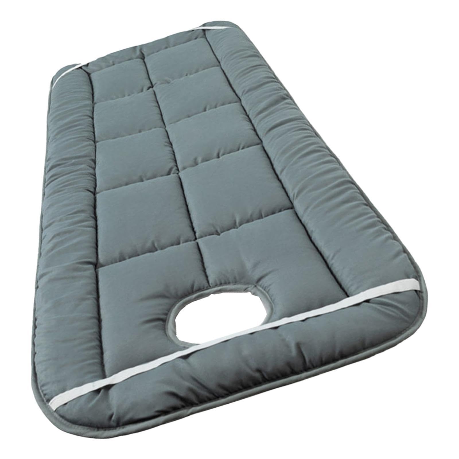 Materasso per lettino da massaggio 75x180 cm, spesso, con fori, elastici trapuntati, trapuntato in rilievo 3D, offre una sensazione di benessere inaspettata. Copritesta
