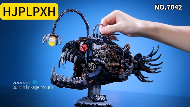 Amazon.com: HJPLPXH Mechanical Lantern Fish Building Set,Sea