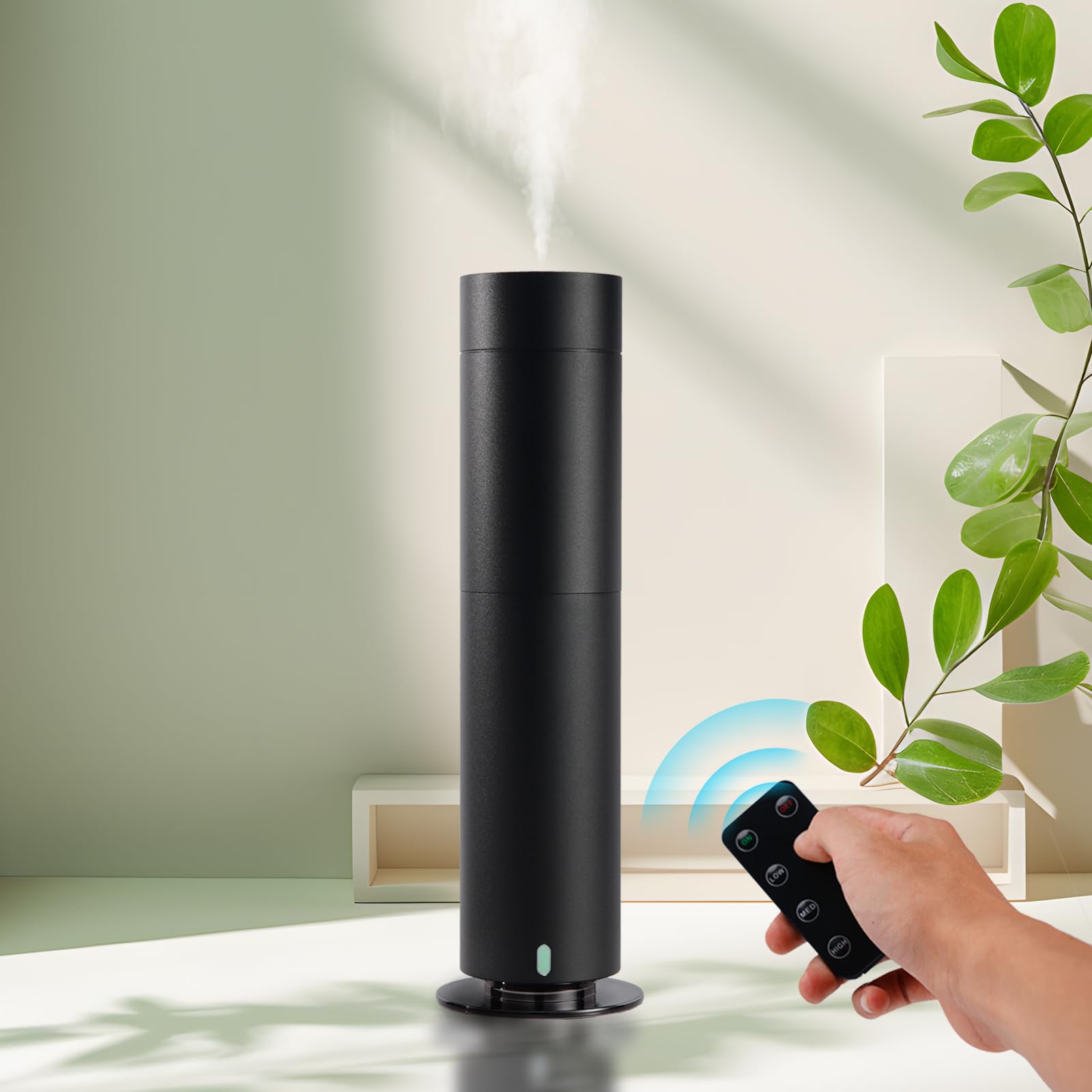 Diffuseur huiles essentielles humidificateurs ultrasons grande pièce maison noir métal