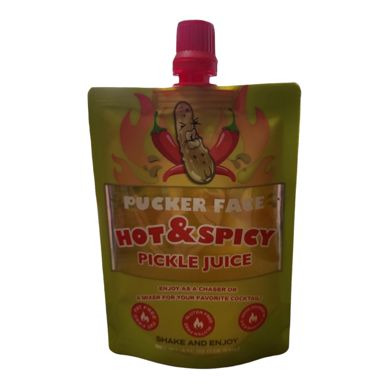 Pucker Face Pickle Juice, 4 Fl Oz (Pack of 10) (Original)