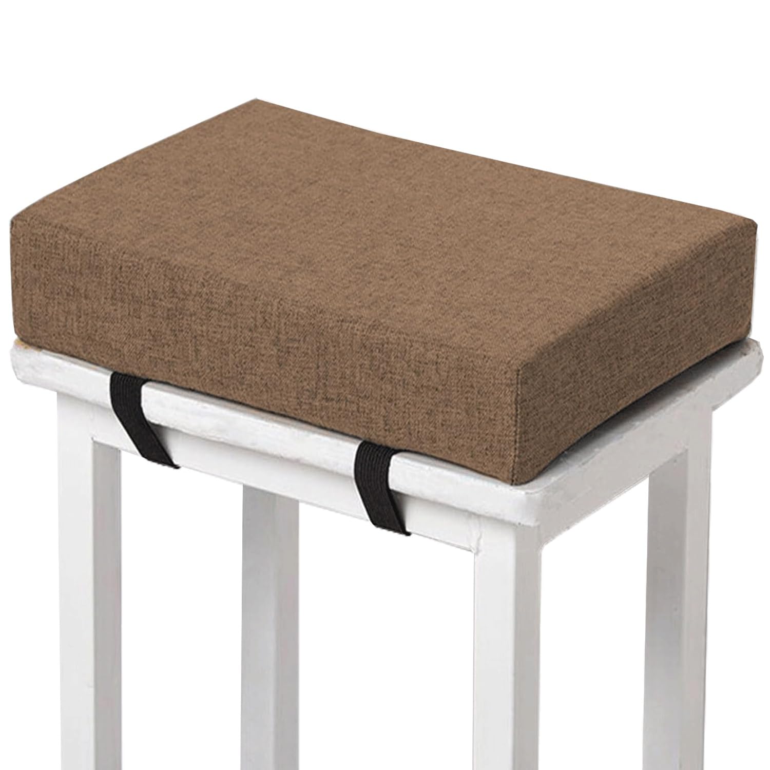 Memory Foam square Seat Cushion3/ 5/8cm thick,35/40/45/50cm rectangular Stool Cushion,Anti - Slip, Seat Cushion seat pads dining chairs with Removable Cover for Kitchen Bar Chairs(H8,1pc 30x40x8cm)