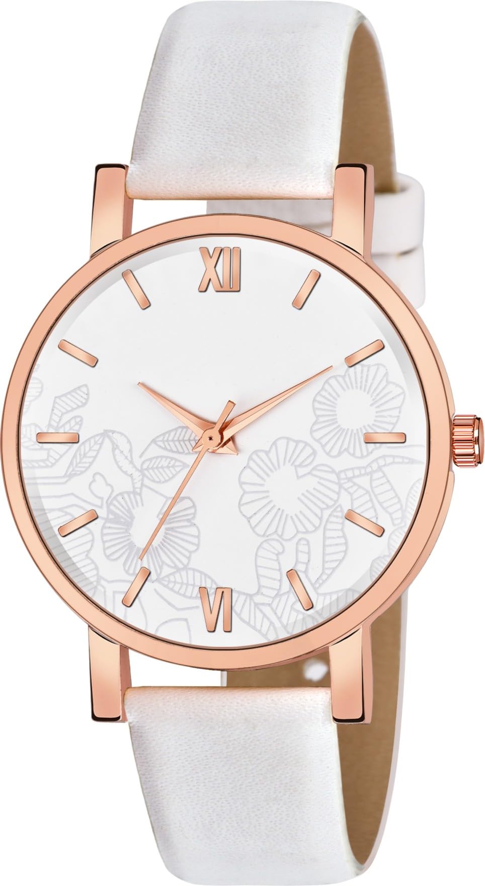 Talgo Alluring Analogue Flower White Dial and White Leather Strap Graceful Stylish Wrist Watch for Girl and Women Pack of 1-C36-FLOWER-WHT-D-WHT-PLN-L (B0CBRXWC74) Amazon Price History, Amazon Price Tracker