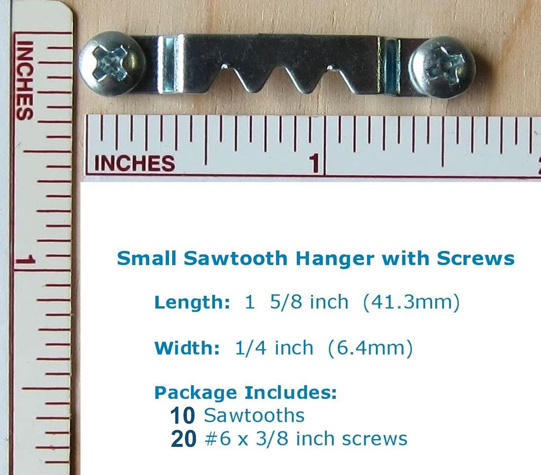 Merriway BH06704 (10 Pcs) Picture Saw Tooth Hangers EB 45 Mm