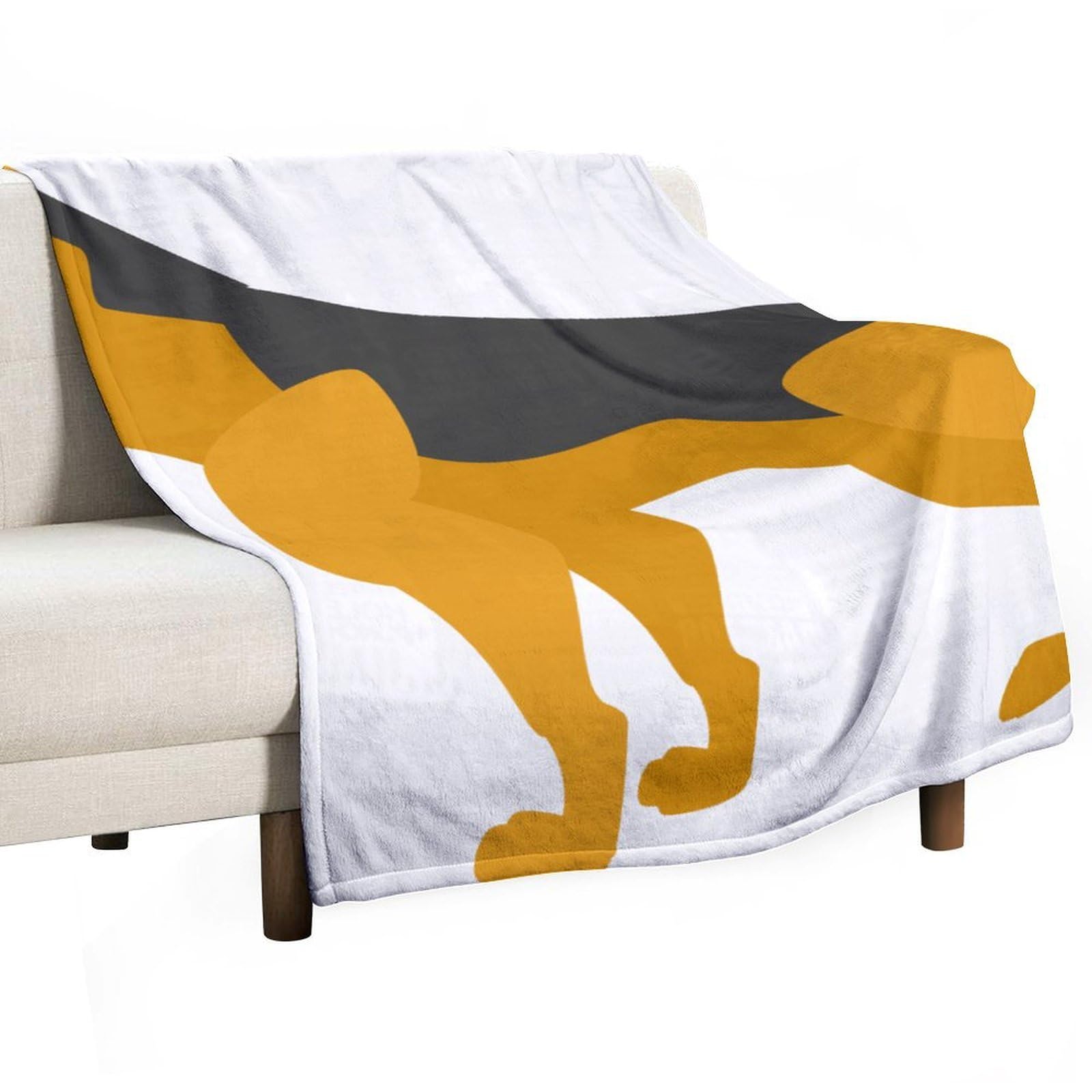 MHYRAC Flannel Blanket, German Shepherd Throw Blanket for Couch Sofa Bed Office, Soft And Comfortable Without Pilling