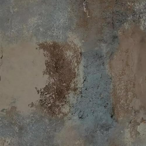 SOPHIE LAURENCE Brown Concrete Effect Wallpaper, Distressed Industrial Style, 3D Textured Vinyl, 53cm x 53cm Sample, Scrubbable, Paste The Wall, Ideal for Any Room