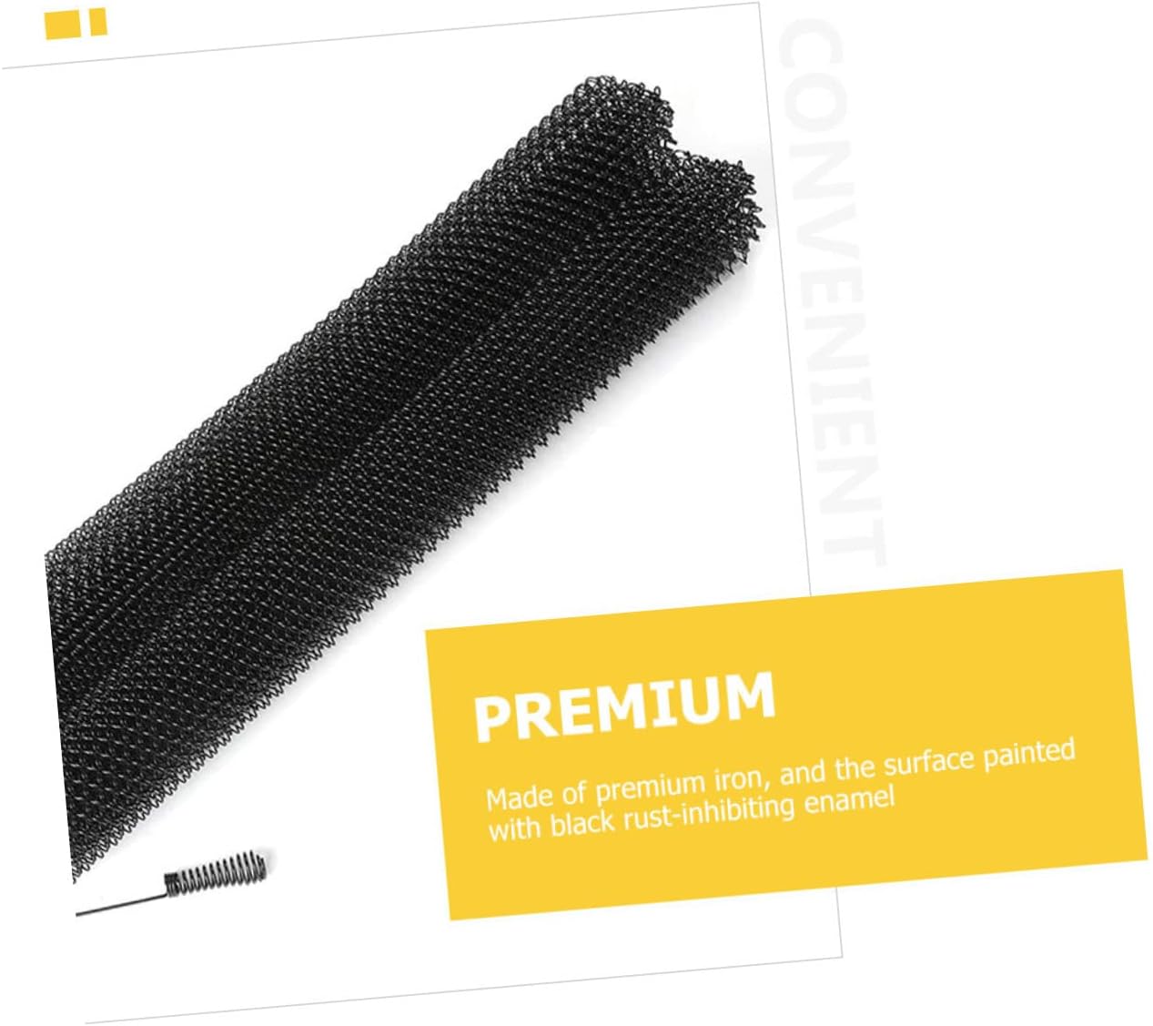 2pcs Black Metal Mesh Fireplace Screen Curtains Xin Heat Resistant Rust Inhibiting Iron Panels with Handles Sparks Guard for Hearth Safety and Elegant Fireplace Protection