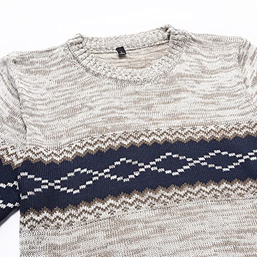 YHEGHT Meias masculinas casuais de outono e inverno com estampa de gola alta, manga comprida, para u