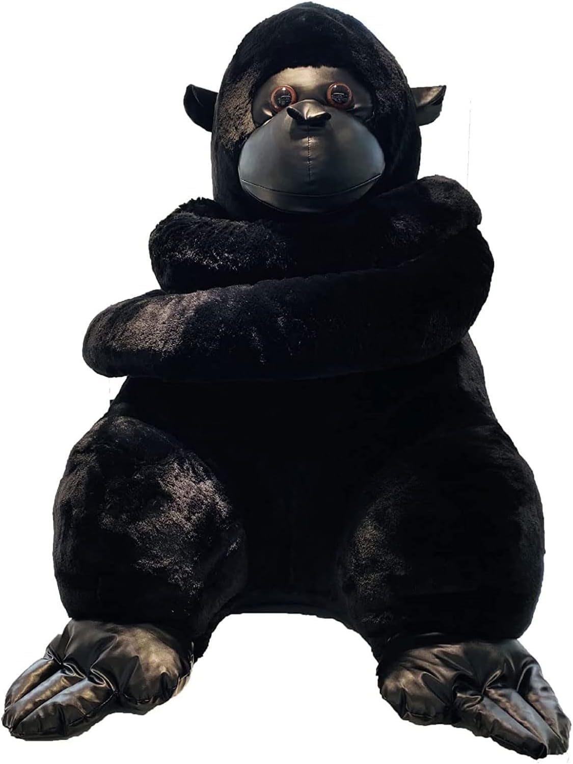 Plush Gorilla Stuffed Animal Huggable Gorilla Pillow Super Soft Plush Doll Animal Toy for Kids and Adults Cuddlekins