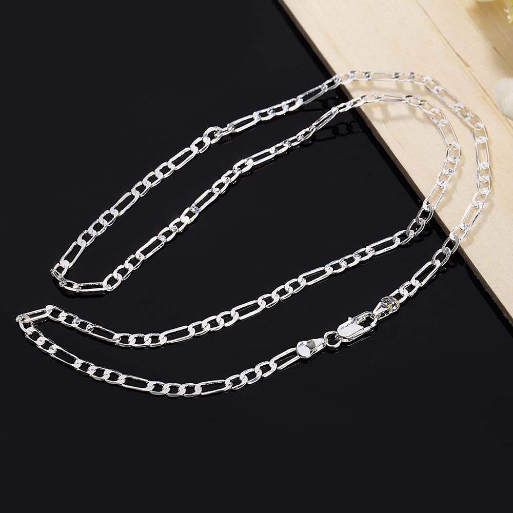 16/18/20/22/24/26/28/30 Zoll 4mm Gliederkette für Mann Hochzeitsgeschenk