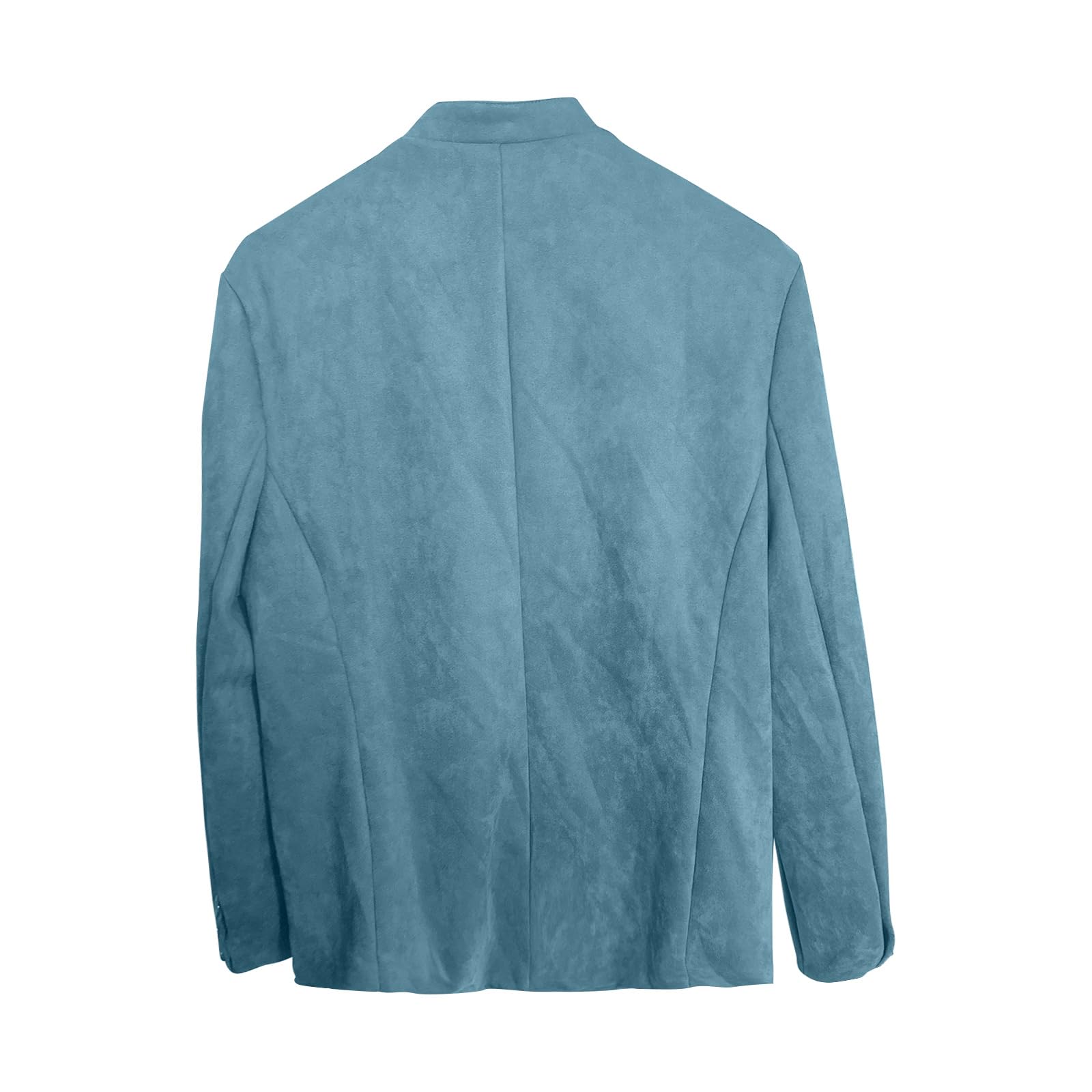 Herren Hemdjacke ohne Kragen Business Jacke Übergang Blazer Jacke Sportlich Trachtenjacke Vintage Herrenjacke Übergangsjacke mit Knöpfen Herbstjacke Elegant Freizeitjacke Männer Arbeitsjacke