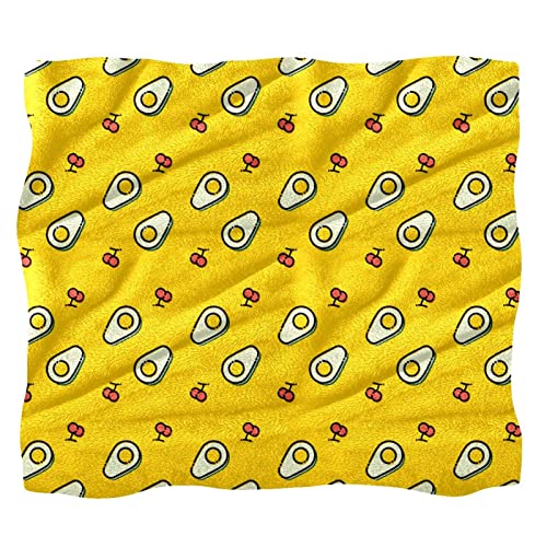 Couvre-lit couverture de lit confort doux moelleux garçon fille avocat - 2
