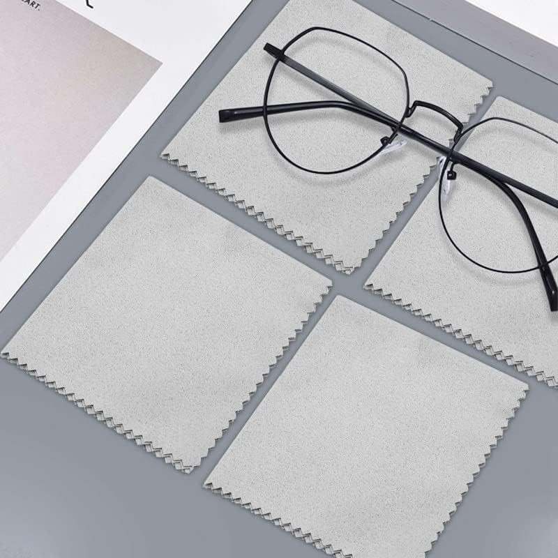 50Pcs Reusable Antifog Wipes Glasses Pre-Moistened Antifog Lens Cloth Defogger Eyeglass Wipe Prevent Fogging for Glasses - (Color: Gray)