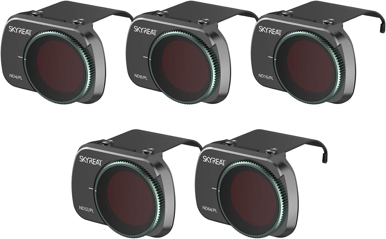 Skyreat Upgrade ND Filters for DJI Mavic Mini / Mini 2 Accessories,Polarizer ND filter 5-Pack (ND4PL ND8PL ND16PL ND32PL ND64PL)