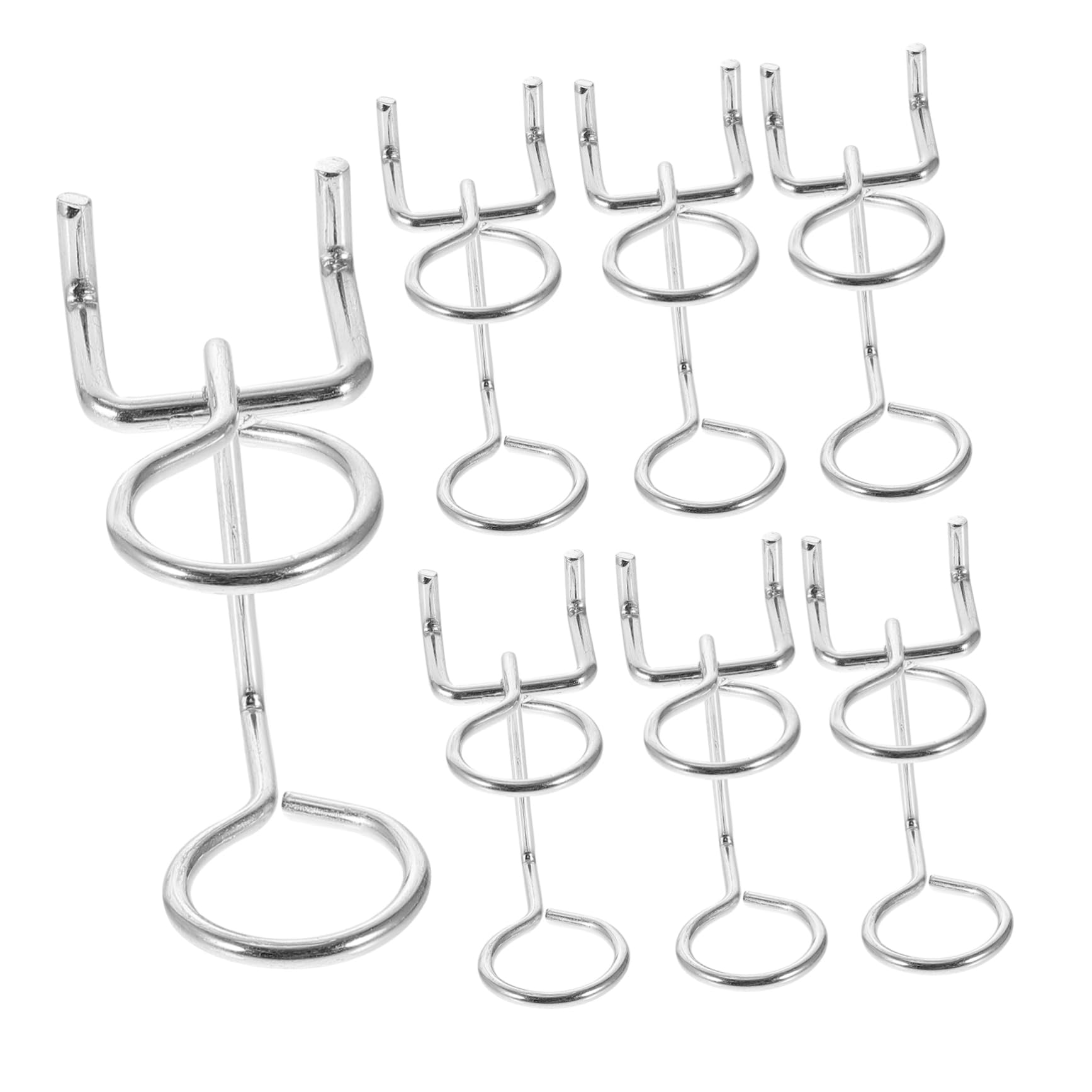 SEWOART Iron Screwdriver Rack 20 Pcs Multi-Tool Holder Pegboard Tool Hooks Dual-Ring Tool Holders Pegboard Hook Easy Install Accessory