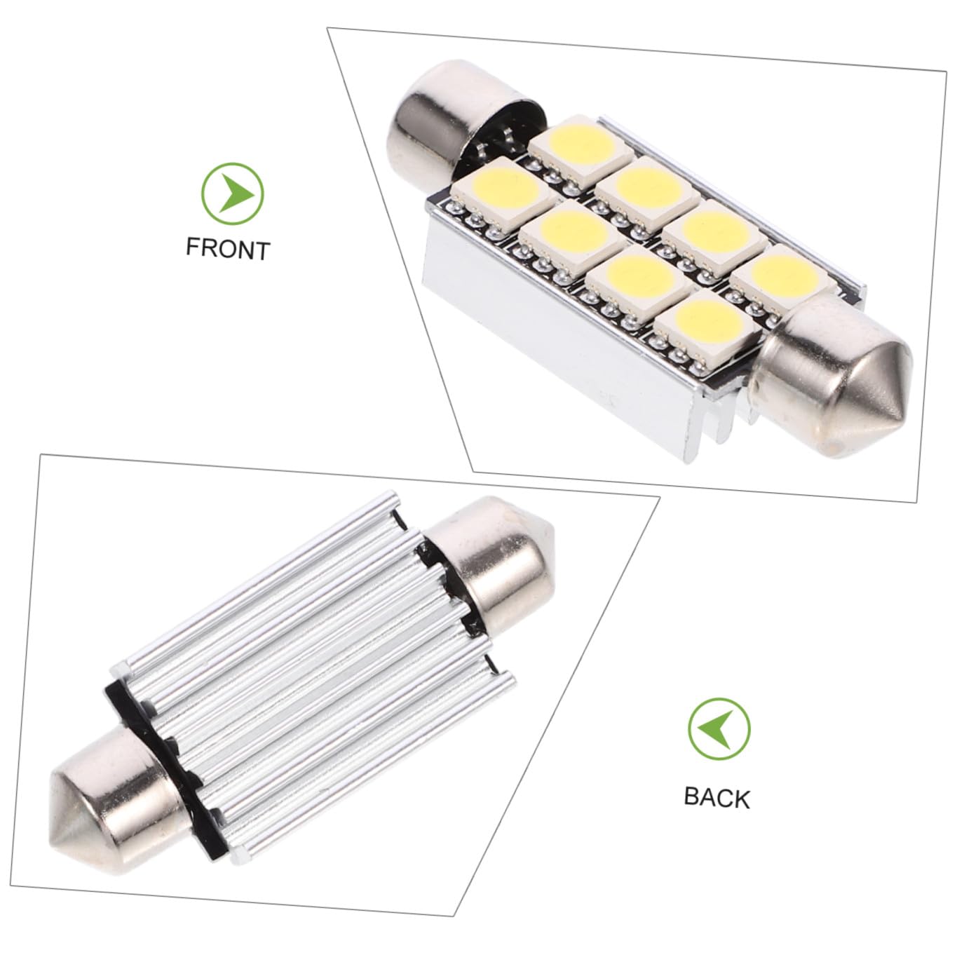 OUNONA 24piezas Bombillas Led Festoon Luz Interior Para Automóviles Bajo Consumo Distribución De Luz Uniforme Compatible