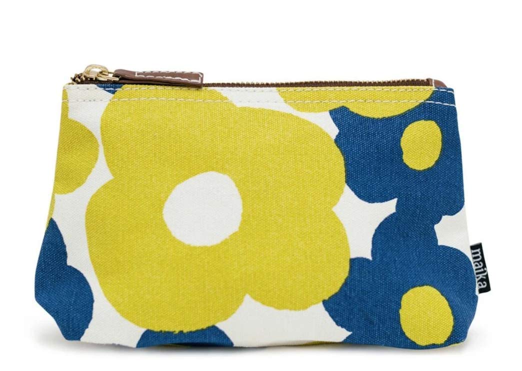 MaikaRecycled Canvas Travel Pouch, Hana, Blue