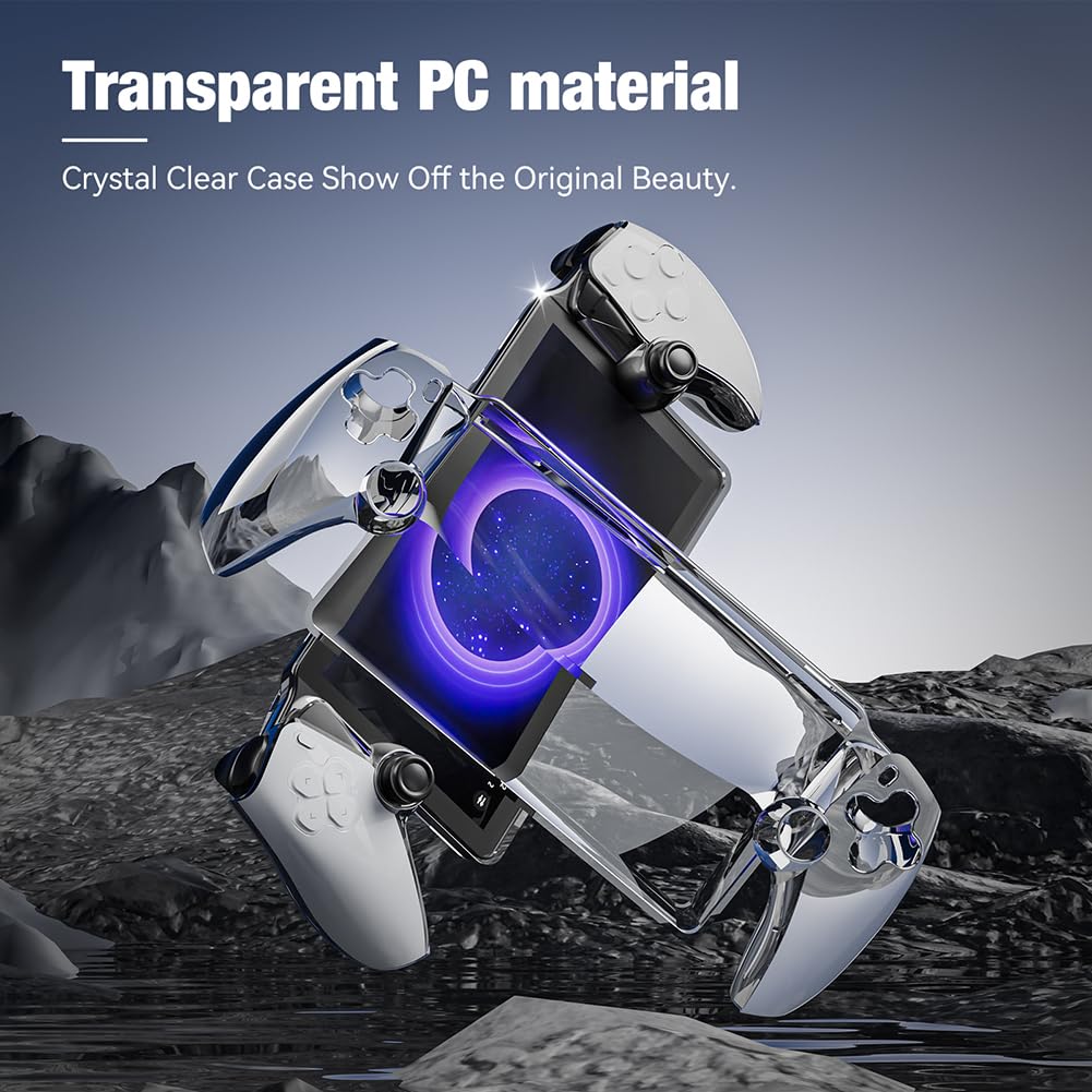 transparent Vollschutz-Protektorabdeckung Anti-Drogen-PC-Gamingkonsole-Console-Console-Hülse Anti-Kratzer-Anti-Fingerabdruck for PS5 Portal Handheld Game Console