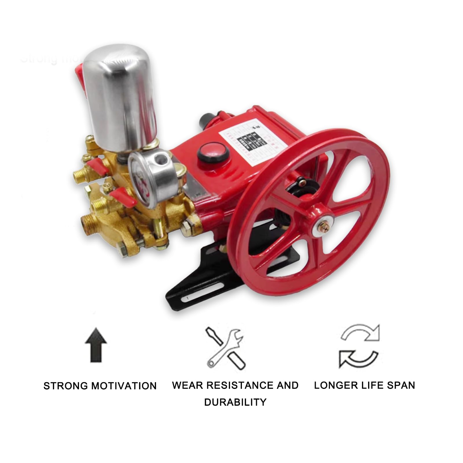 Hochleistungs-Triplex-Hochdruckpumpe, Kolbenpumpe, landwirtschaftlicher Motor-Typ, Hochdruck-Triplex-Kolbenpumpe, ideal für Landwirtschaft, Industrie, Reinigung, Druckreinigung