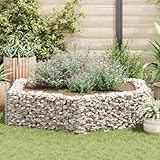 HOMEELIKE Sechseckiges Gabionen-Hochbeet 200x173x40 cm