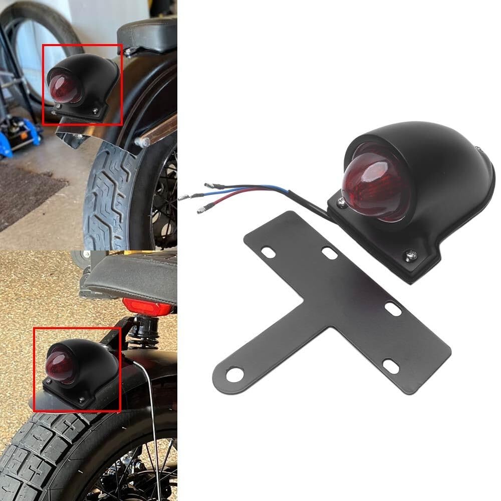 Motocyklowe światła Pasuje do Bobber Chopper Cruiser światło do jazdy lampa tylna Vintage motocykl uniwersalne tylne światło tylne Stop światło hamowania