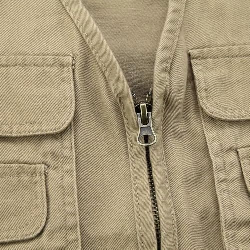 Chaleco de algodón para hombre casual ideal para excursiones y pesca en verano 5