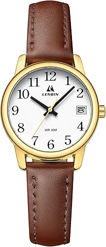 Miniatura 7 de LN LENQIN Ladies Watches Analog Quartz Watch for Women Waterproof Women's Wrist Watches Easy Reader Womens Watch with Leather Strap