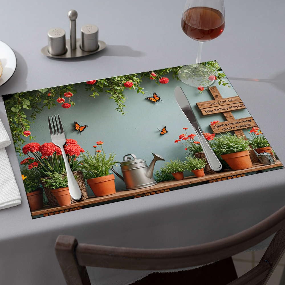 Set de table de salle à manger en silicone pour une décoration de Pâques