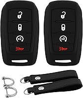 Vista 20 de Funda para Llavero de Silicona para Auto Compatible con Ford F150 Explorer Mustang Edge, para Lincoln MKZ MKX MKC con 5 Botones, Protector Completo