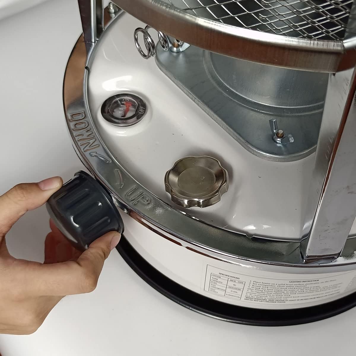 Portable Kerosene Heater Stove Non Electric Camping Stove Burner Indoor Kerosene Convectheater with 6 Wick/4.6L-6 Dochte-2 Handschuhe ()