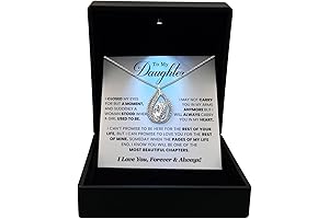 To My Daughter Necklace from Dad, Christmas Gift for Daughter