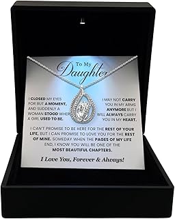 To My Beautiful Daughter Necklace, Valentines Day Gift for Daughter, Gifts from Dad to Daughter, To My Daughter from Dad, Best Daughter Gifts, Father to Daughter Gifts, Birthday Gifts for Daughter, Daughter Gifts Ideas