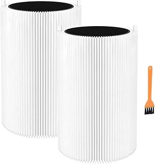 2 Pack Blue Pure 411 Filter Replacement Compatible with Blueair 411, 411+, 411 Auto and Mini Air Purifier