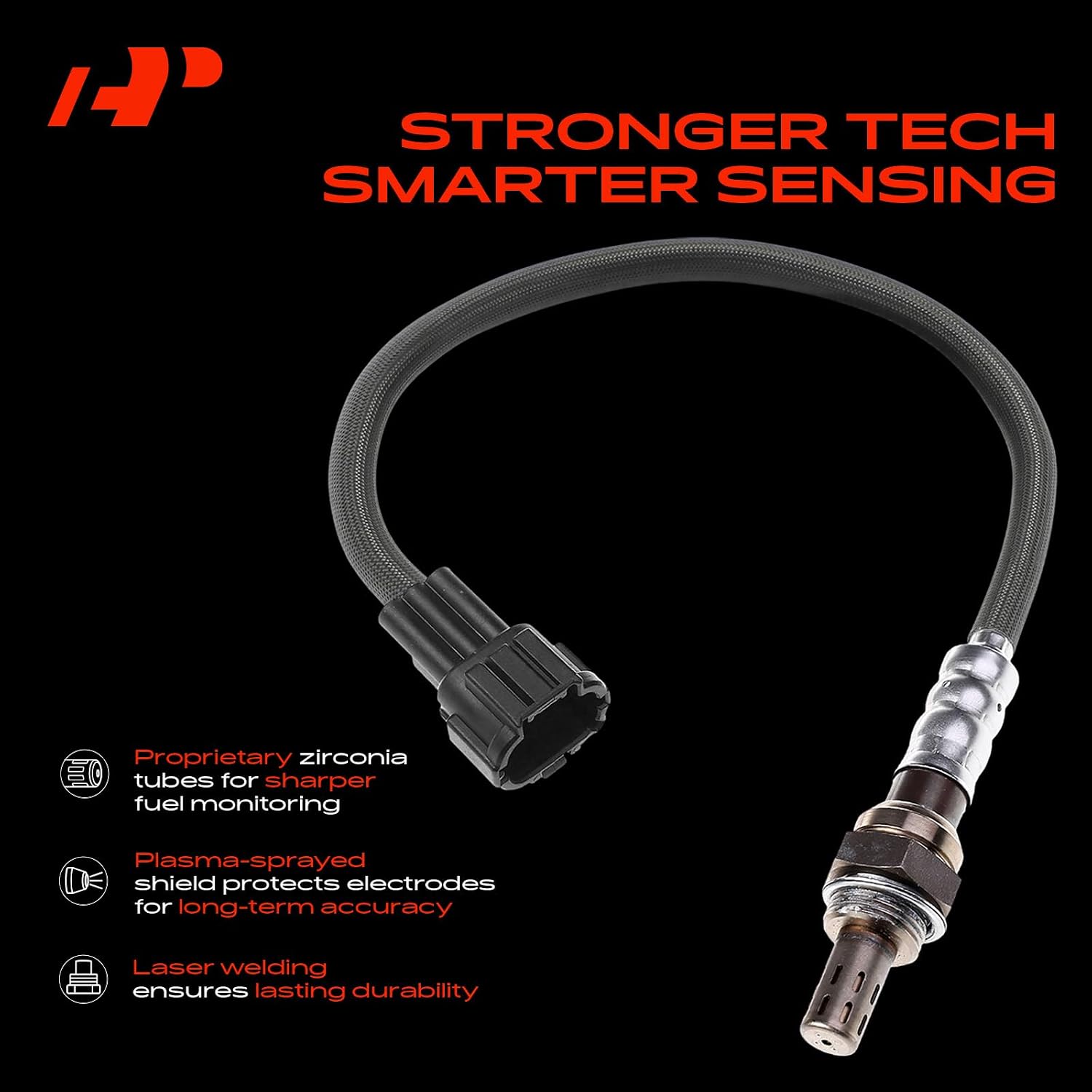 A-Premium Upstream Right O2 Oxygen Sensor Compatible with Nissan Frontier 2004 V6 3.3L, Xterra 2004 V6 3.3L, 3-Blade, Replace# 22690EK800