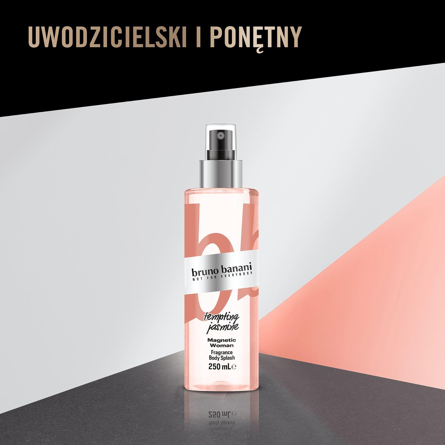 bruno banani Magnetic Woman - Body Splash - Amber Gourmand perfumy damskie - 1 opakowanie (1x 250 ml)