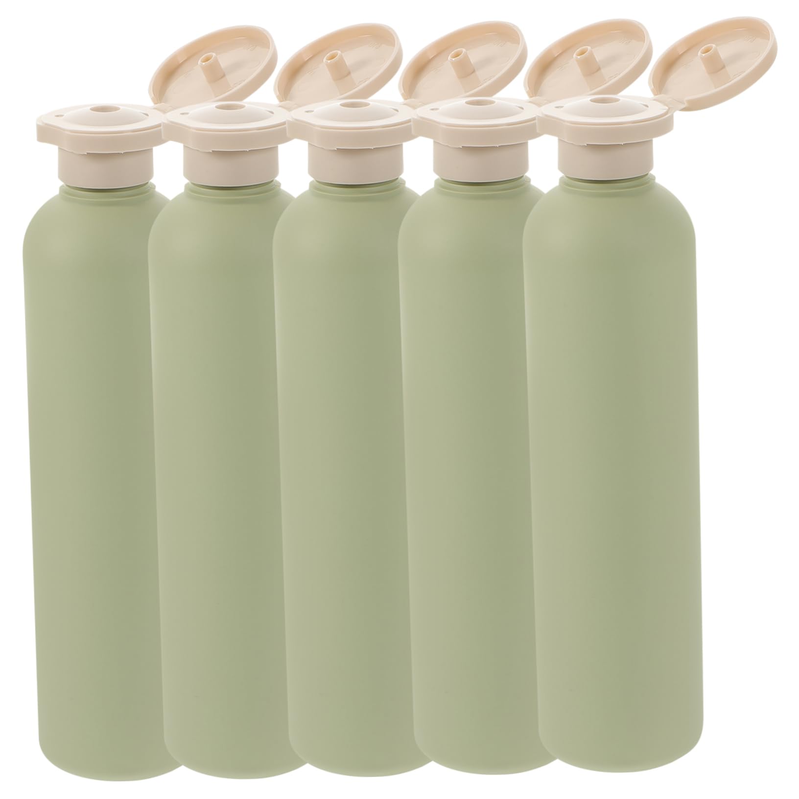 BESTYASH 2 Set Bottiglie Ricaricabili Con Flip Per Lozioni E Shampoo Bottiglie Vuote Viaggio Per Casa E Hotel 5 Pezzi*2