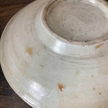 Amazon.co.jp: 江戸期 波佐見焼 くらわんか 6寸皿 焼き物 骨董 古物