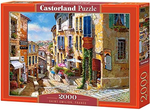 Jigsaw Puzzles for Adults - Europe Puzzle - 2000 Piece Puzzles - Saint EMILION, France - Difficult Family Puzzles - Puzzle Scenery - Puzzle Art