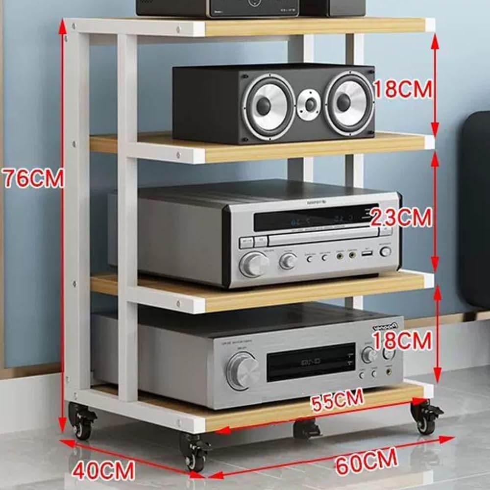 HiFi Audio Regal 3 Etagen - Medienständer Für Plattenspieler & Stereo