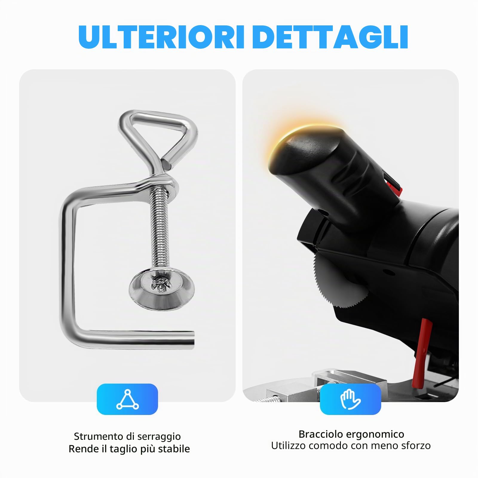 Troncatrice Elettrica 90 W 4500 Rpm Per Metallo Taglio Legno -45° Mini Sega Circolare Da Tavolo Con Lama Per Sega In Metallo E Lama Per Sega In Resina