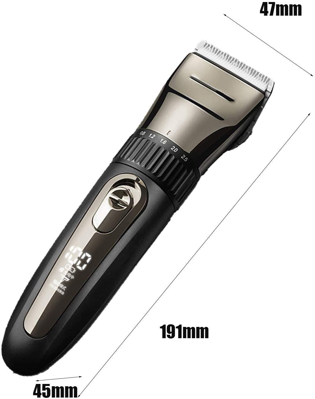 Capelli professionali - Capelli professionali - Capelli ricaricabili Trimmer Birdless Kit taglio di capelli con lame impermeabili in ceramica, regolabile a 2 velocità, per gli uomini Stilisti Bar