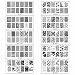 Bundle Monster 10pc Extra Large Full Nail Art Retangular Shape XL Stamping Plates, Set 1: 1-10