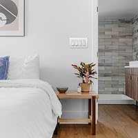 Vista 3 de Legrand - Pass & Seymour - Interruptor de luz radiante de 15 amperios, interruptor de luz de 3 vías, interruptor basculante de paleta blanca