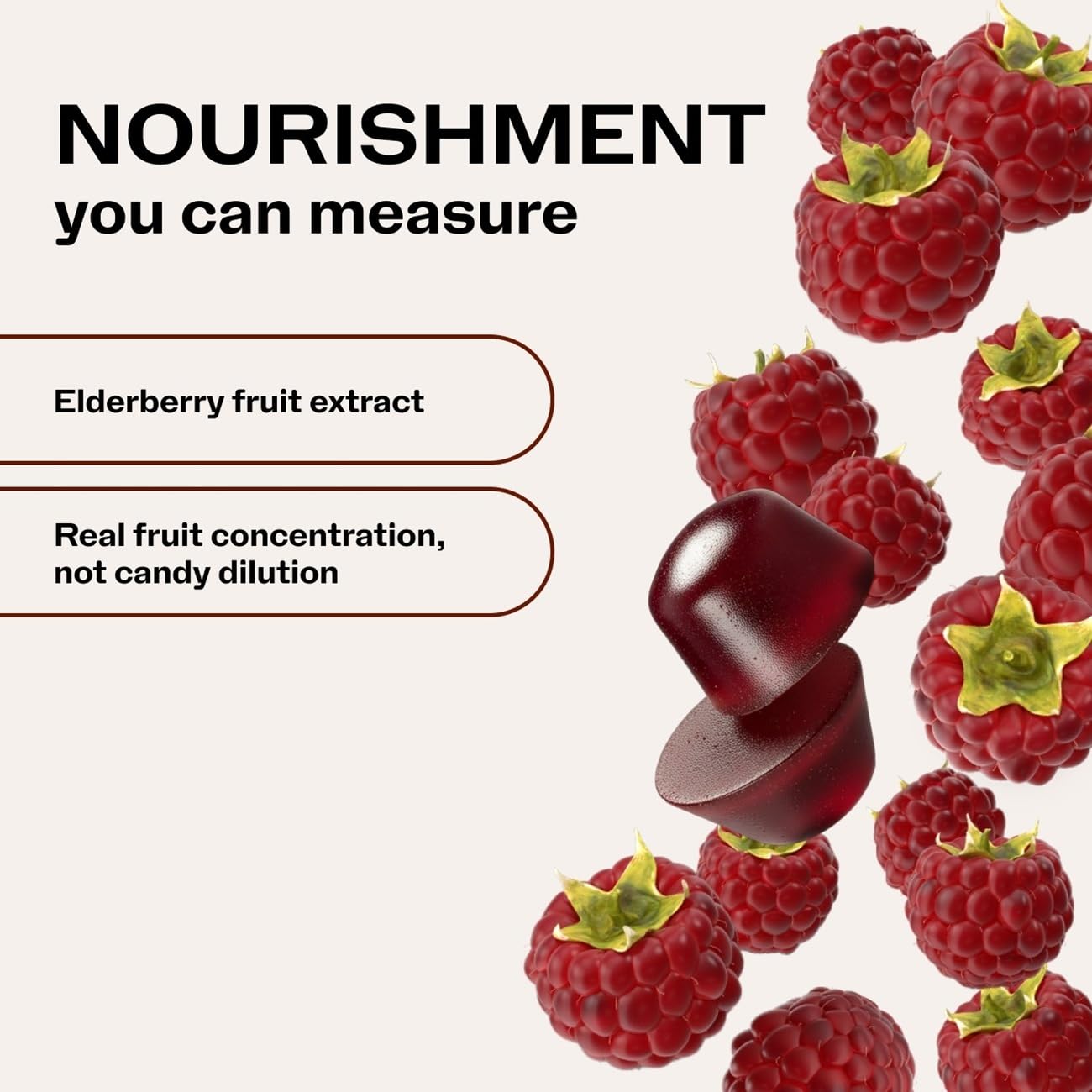 NutriDense Berrylicious Immunity*, Elderberry & Zinc Chewables,1 mo supply — Amazon image 4