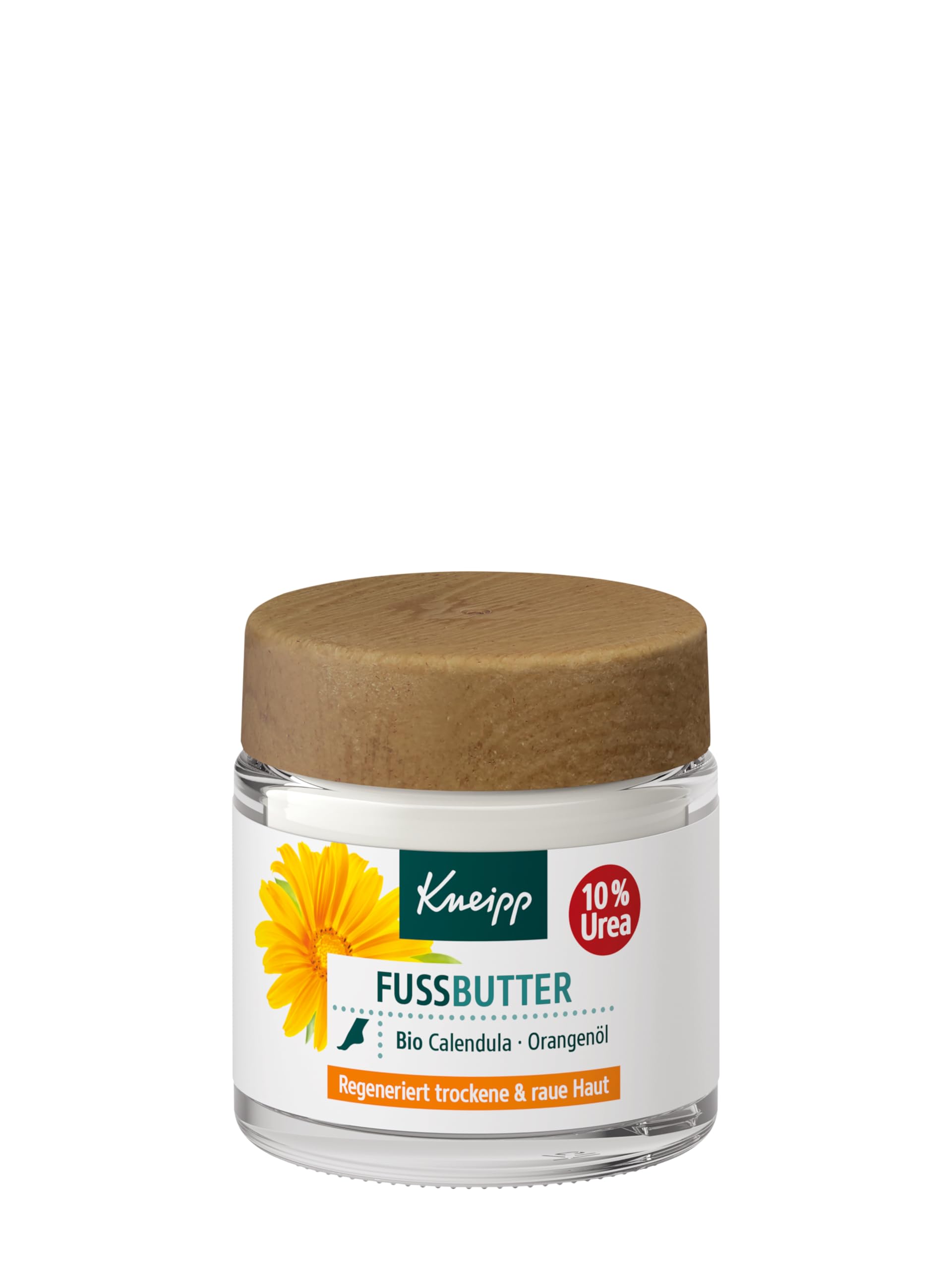 Kneipp Beurre de pied régénérant - Convient également pour les peaux sensibles - Calendula bio et huile d'orange - Soin intensif immédiatement perceptible - 100 ml