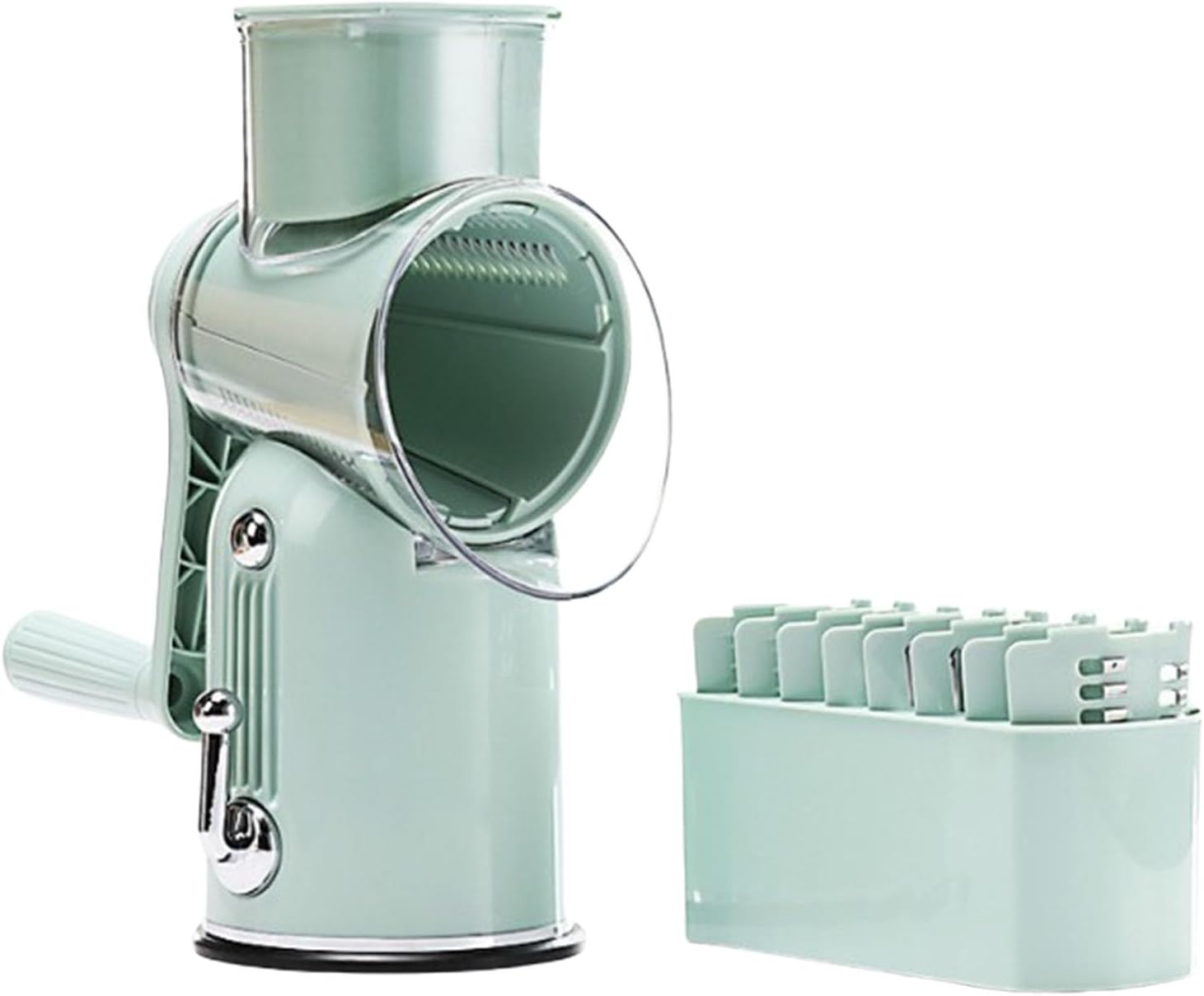 Hand Cranked Food Grater 5 Vegetable Grater for Quick Potato Cucumbers Slicing Kitchen Essential Tool Hand Cranked Potato Grater Cutter