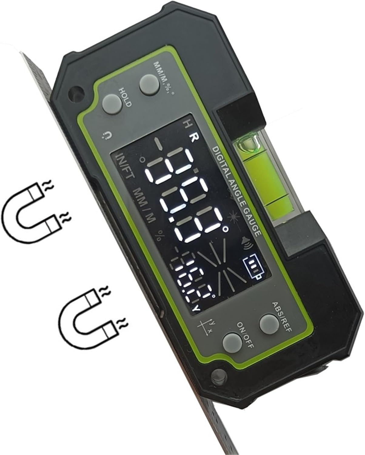Digital Angle Finder, Digital Angle Finder Dual Axis Protractor Magnetic Level Box Gauge With Bubble For Woodworking Construction And Machinery Use,Angle Finder